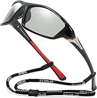 Vista 25 de Gafas de sol polarizadas para hombre, ciclismo, conducir, pesca, 100% protección UV