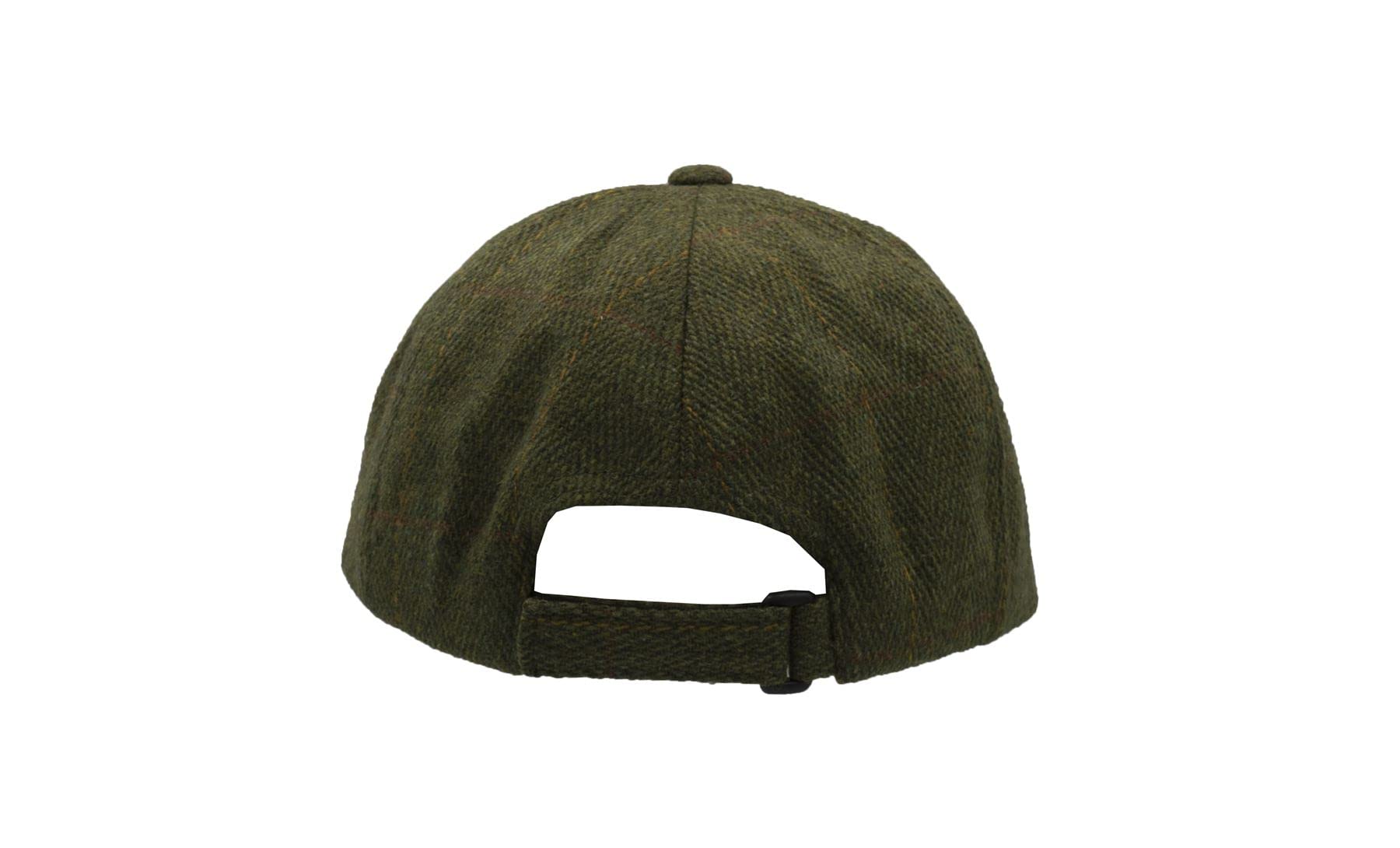 WALKER AND HAWKES - Cappello da Baseball Derby Tweed Hoaden con Visiera in Pelle - Taglia Unica