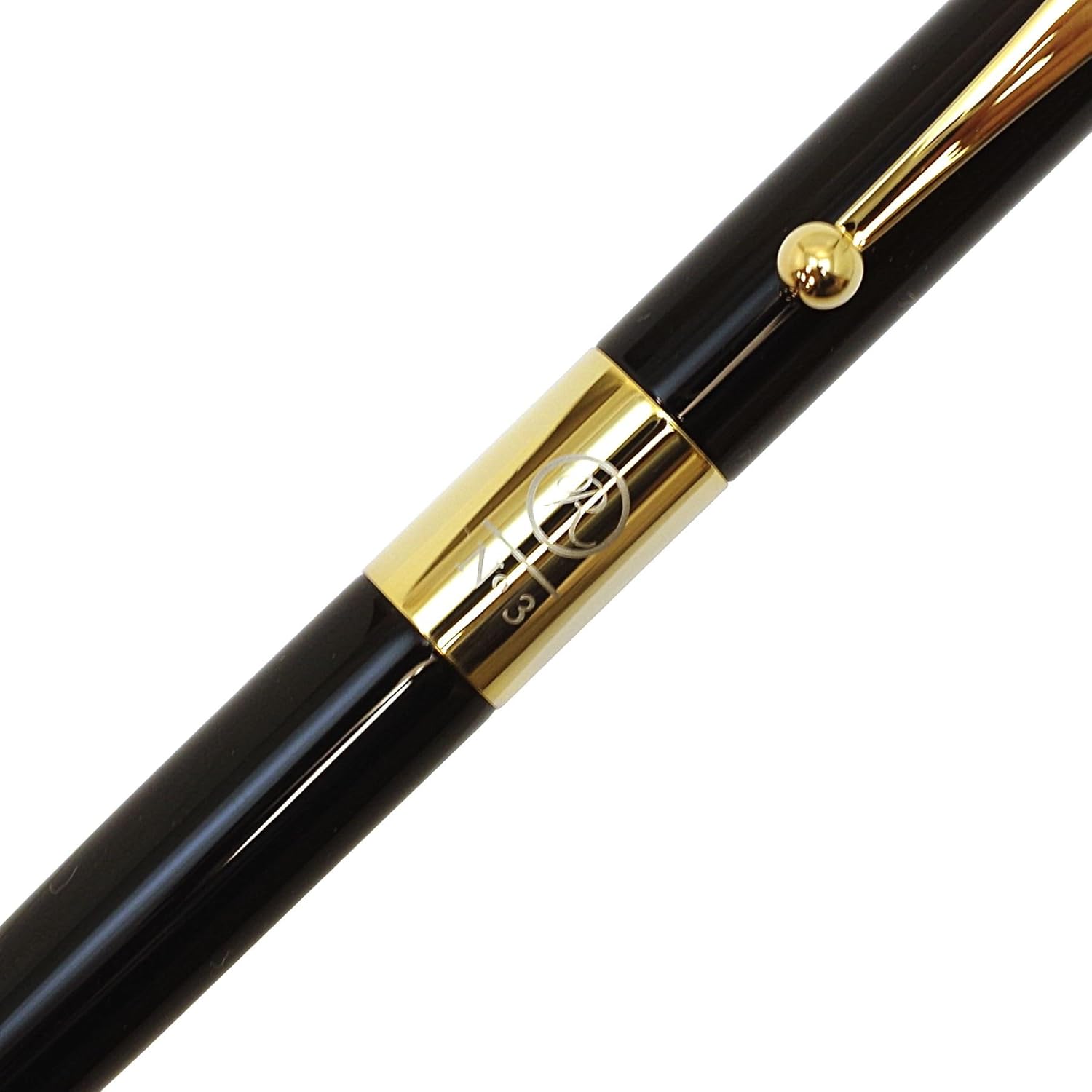 Romeo No. 3 thin shaft ball-point pen Black / Gold (japan import)