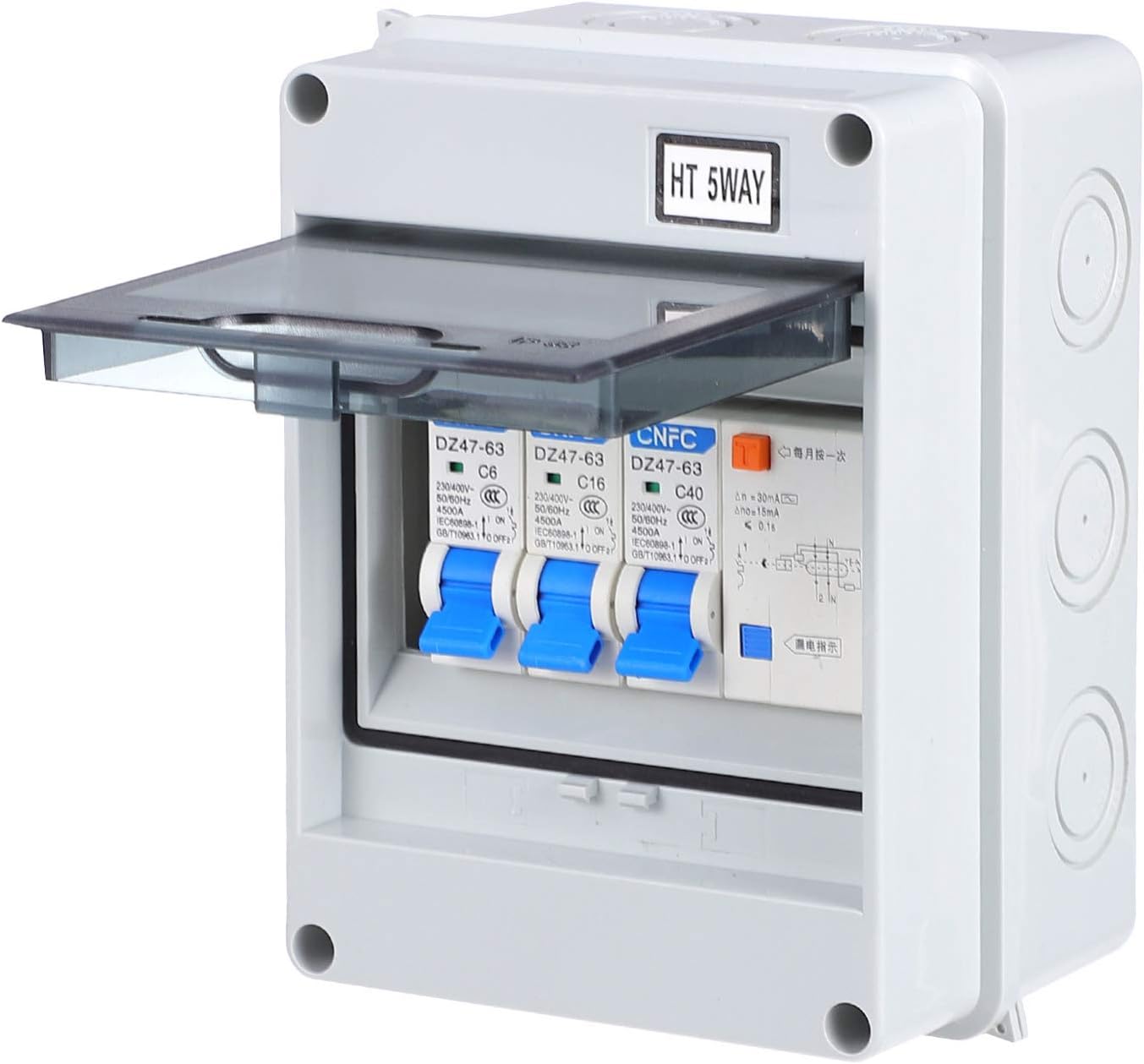 2 Pcs Leakage Circuit Breaker Fault Circuit Breaker Ground Fault