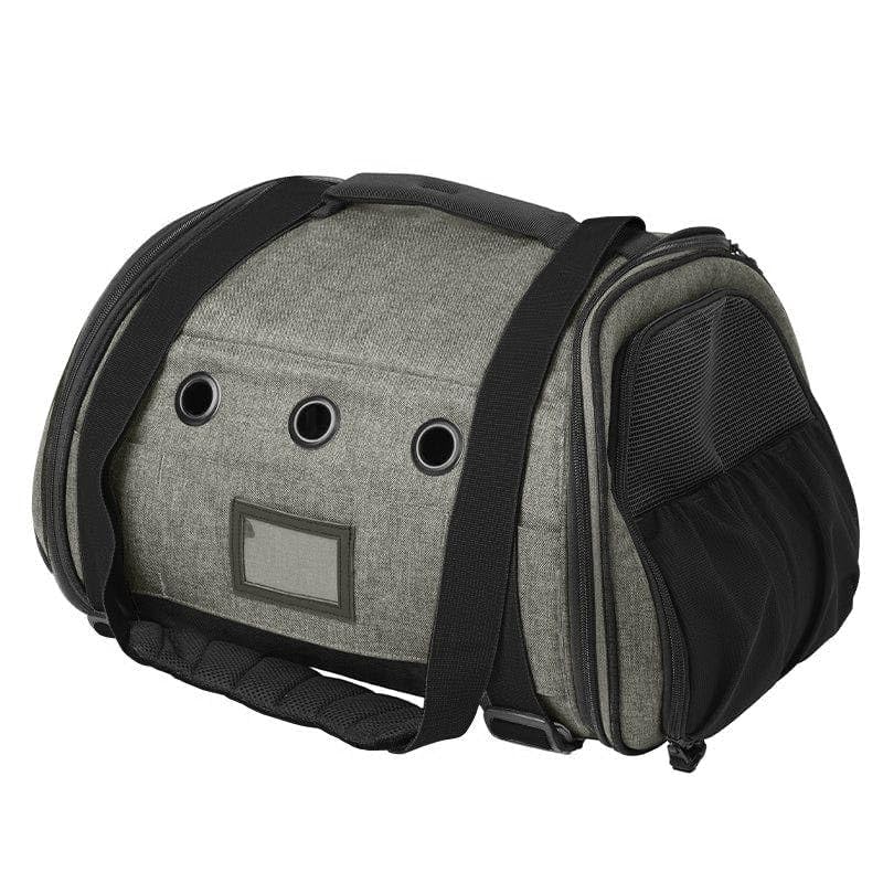 Travel Cat Carrier Bag - Portable Comfort Soft Sided Transpurrter Cat Carrier for Small Medium Cats Kitten up to 30 LBs Airline Approved Backpack with Shoulder Strap (Heather Grey)