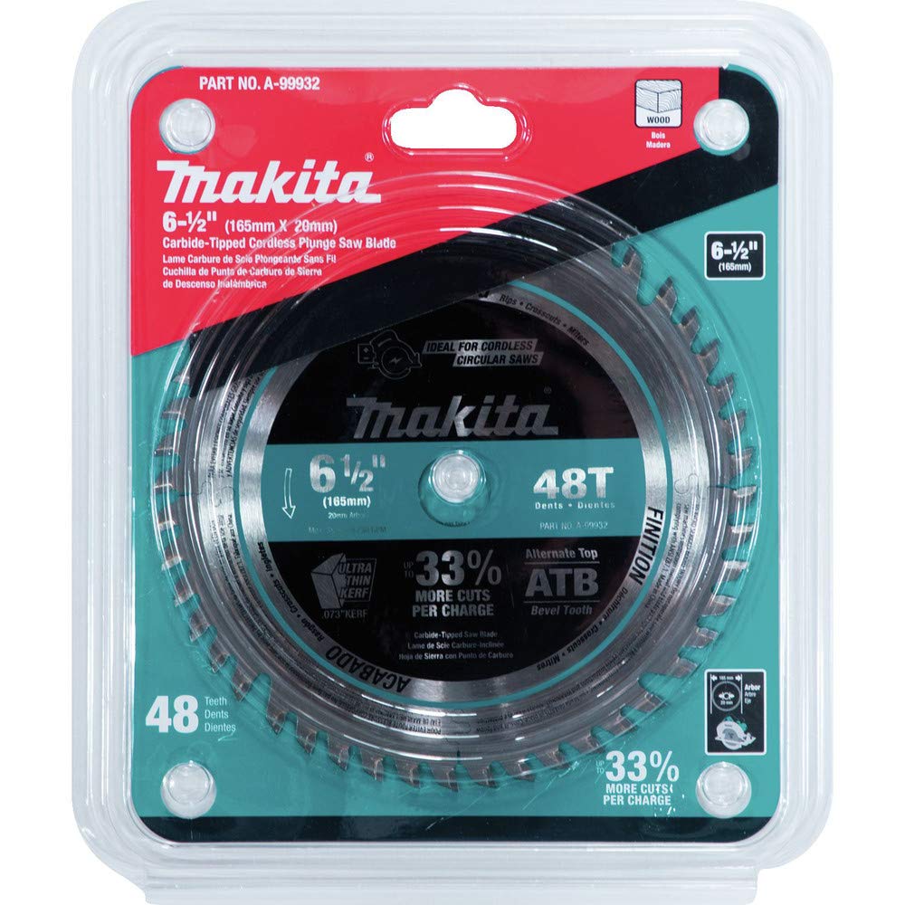 Makita B-56764 Hoja de sierra circular Specialized TCT 165x20mm 48T Madera