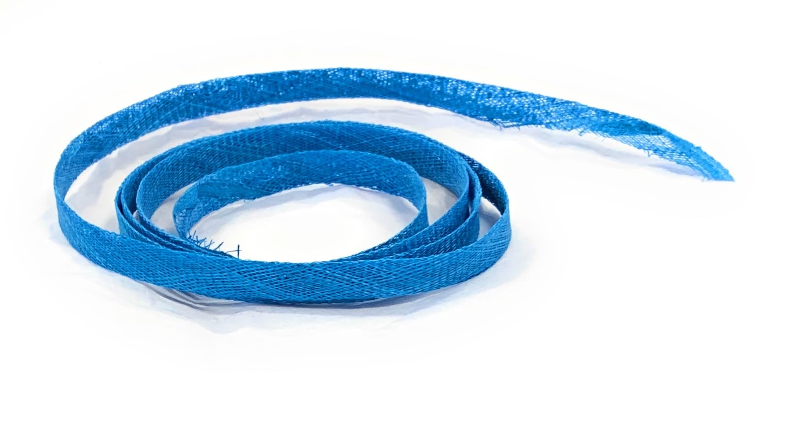 Aqua Blue 1.6m LONG SINAMAY Strip - 10mm Width - Fascinator Hat Making Millinery Trimming bias