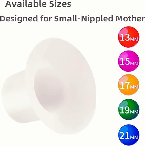 Miniatura 6 de Insertos de brida mixta de 0.512 in y 0.591 in para Spectra S1 S2 Piezas de bomba de reducción de tamaño Gadget Turn medela Elvie 0.945 in Escudos