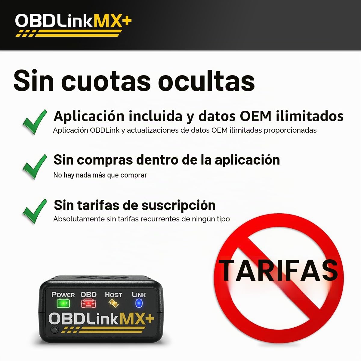 OBDLINK 428101 OBD2 escáner, Windows XP.