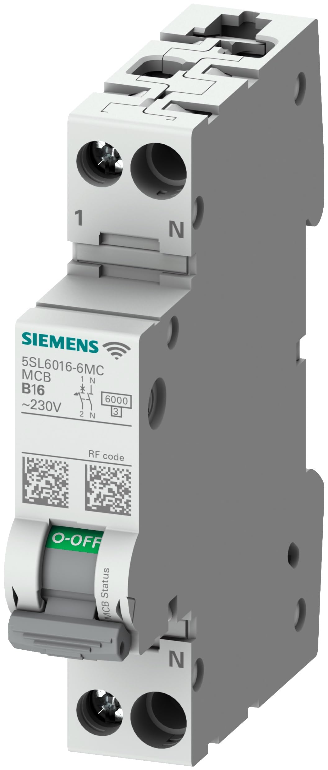 Siemens Wyłącznik nadprądowy typu C, Pol 1P+N 8A 230 V SENTRON montaż na szynie DIN
