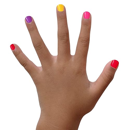 Miniatura 4 de PIGGY PAINT Esmalte de uñas perfumado 100% no tóxico para niñas, seguro, sin productos químicos, bajo olor para niños, kit de 4 unidades (unicornios