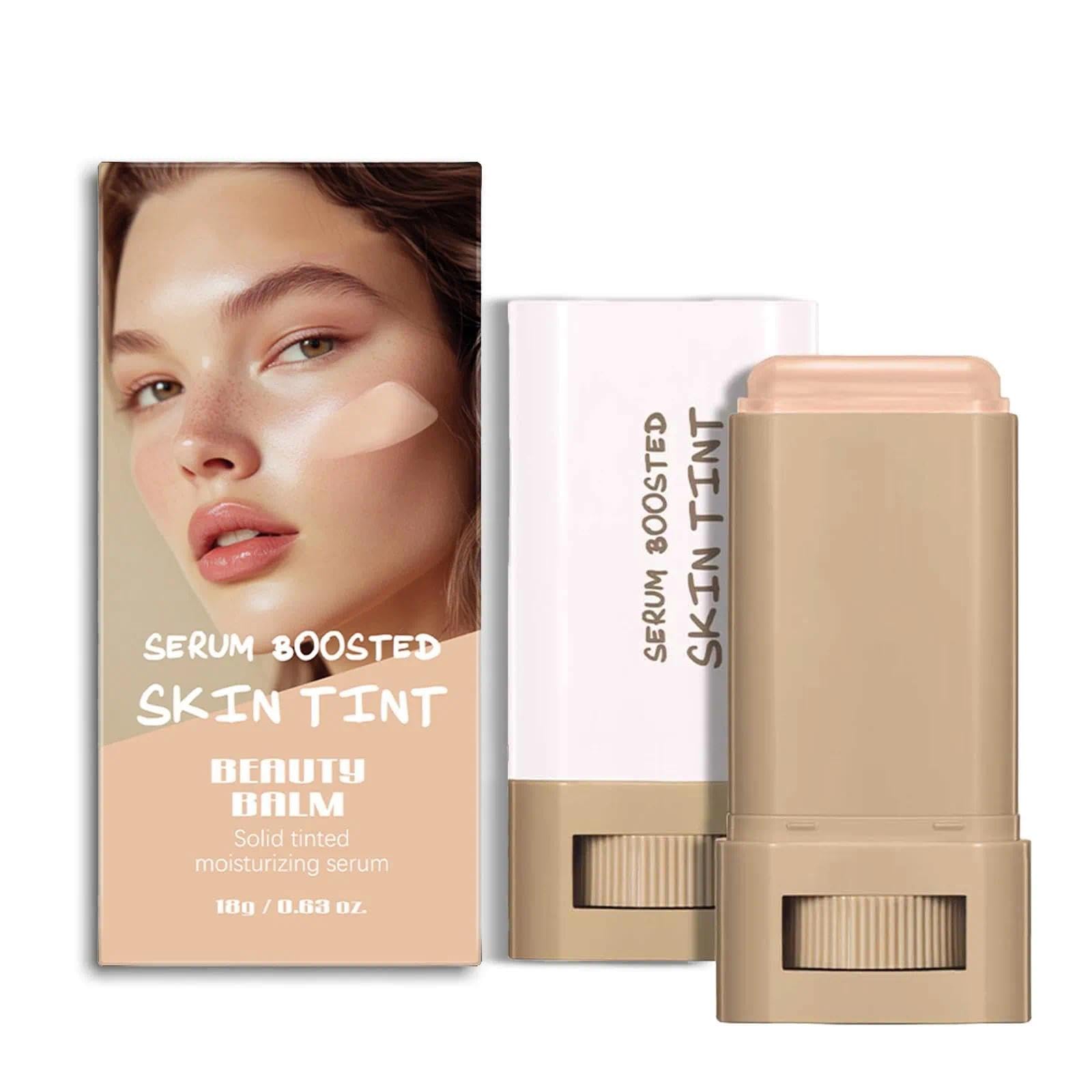 Foundation Stick for Full Coverage and Long-Lasting Waterproof Wear, Contour, Moisturize