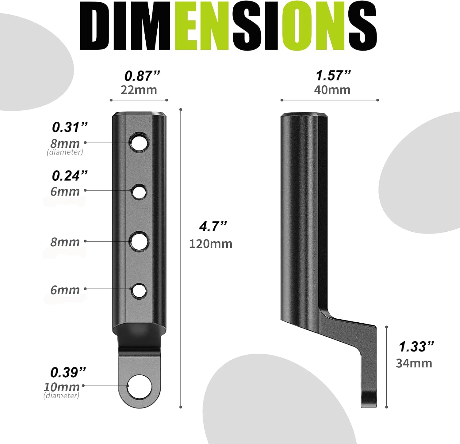 LOKTENWO Aluminum Alloy Multifunctional Handlebar Extender image 5