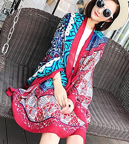 Scarfs for Women Lightweight Floral Print Scarf Shawl Fashion Gift Scarves Sunscreen Shawls for All Seasons3