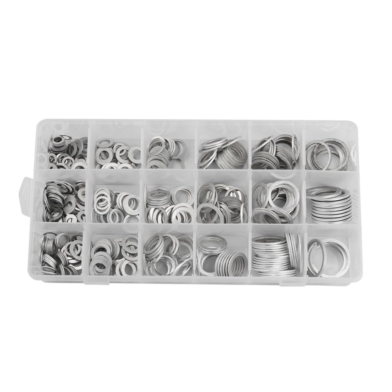 Yuhtech 300 Pcs Rondelle Piatte, Guarnizione in Rae, Rondella Piatta
