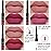evpct 3Pcs Rose red plum Warm pink Deep cranberry Lip Stain Matte Lip Liner and Lipstick Set Long Lasting labiales matte mate larga duracion listip 24 hour a prueba de agua mate 24 horas originales