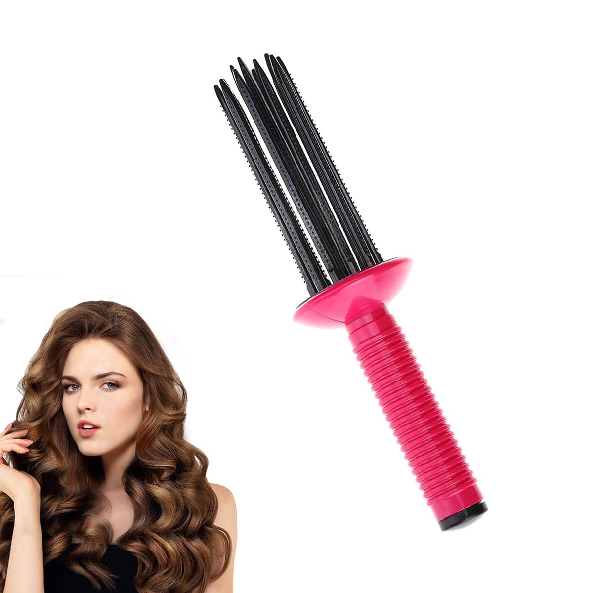 Curling Roll Comb,Curly Hair Styler Tool,Air Volume Comb,Hair Styler For Curly Hair,Hair Fluffy Curling Roll Comb, Lift, Direct & Add Volume to Curly Hair