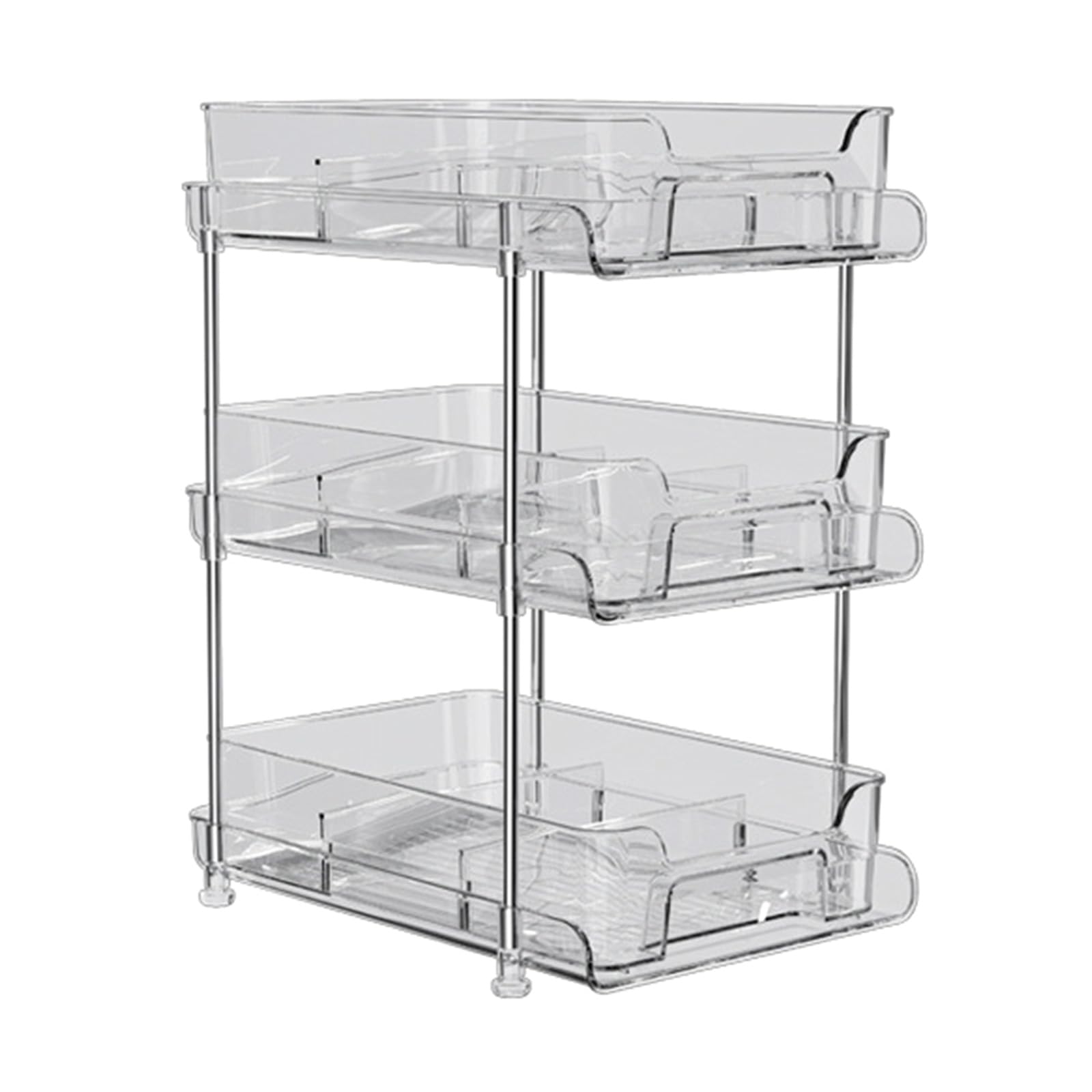 Tsophreniq Makeup Organizers with Multiple Layers Functional Cosmetic Display Stand Rack with Pull Out Functionality Makeup Lover Essential