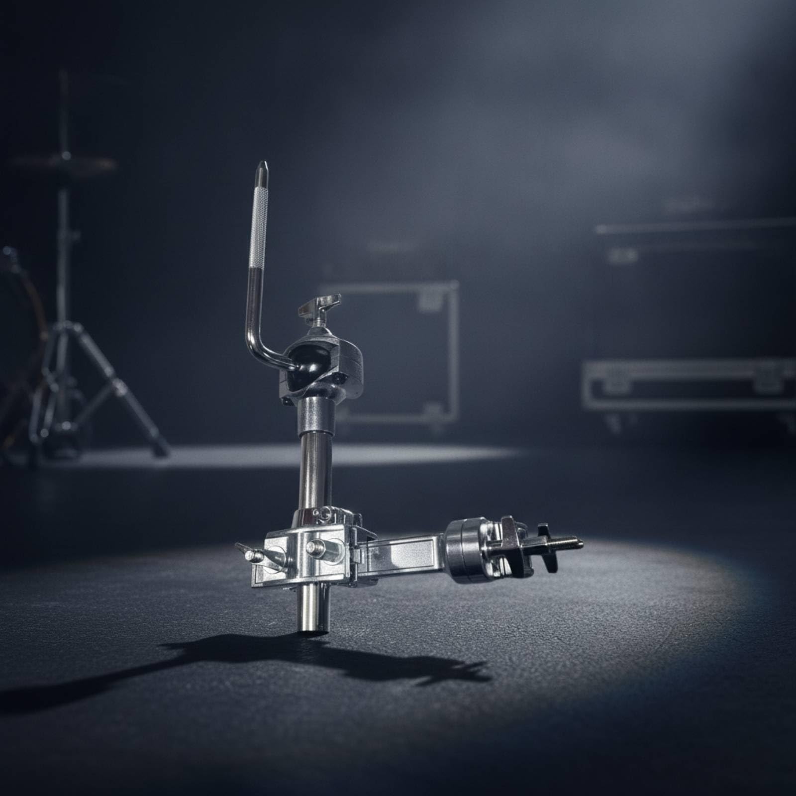 Amagogo Clamp per Batteria Morsetto Hardware Supporto Asta Staffa Regolabile in Metallo Durevole Fissaggio Sicuro Installazione Compatta Adatto a Batteristi Professionisti Sessioni Studio