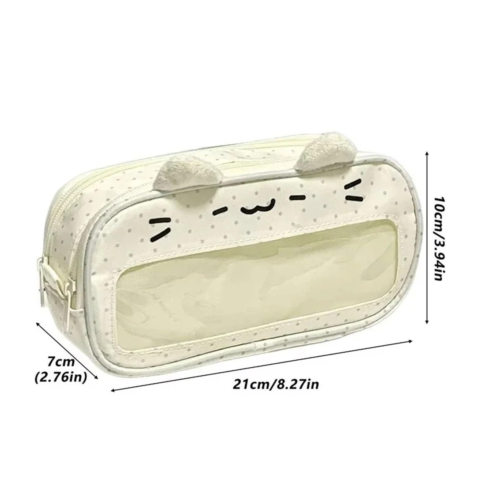 Astuccio trasparente con orecchie di gatto for studenti