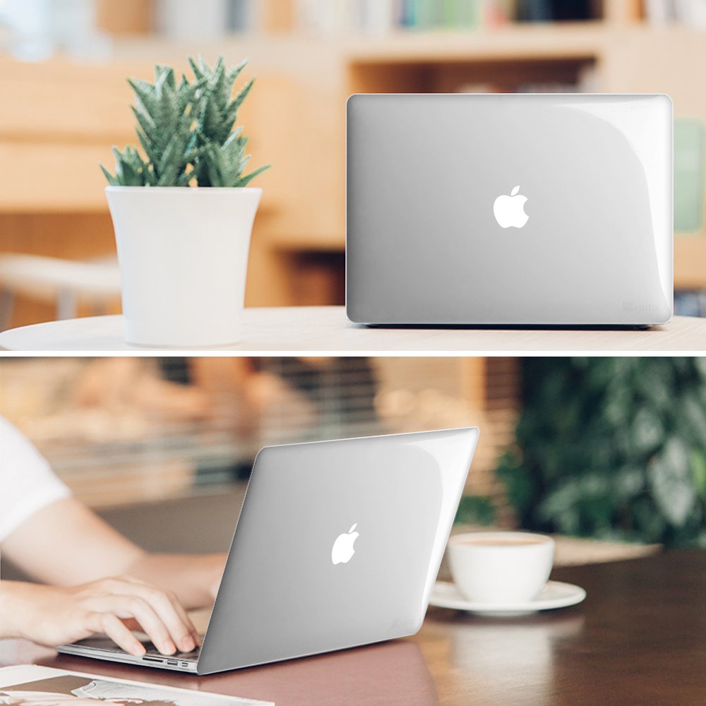 FINTIE Coque MacBook Air 13 Pouces A1466 A1369 2010-2017 Etui Plastique Rigide Transparent Cristallin