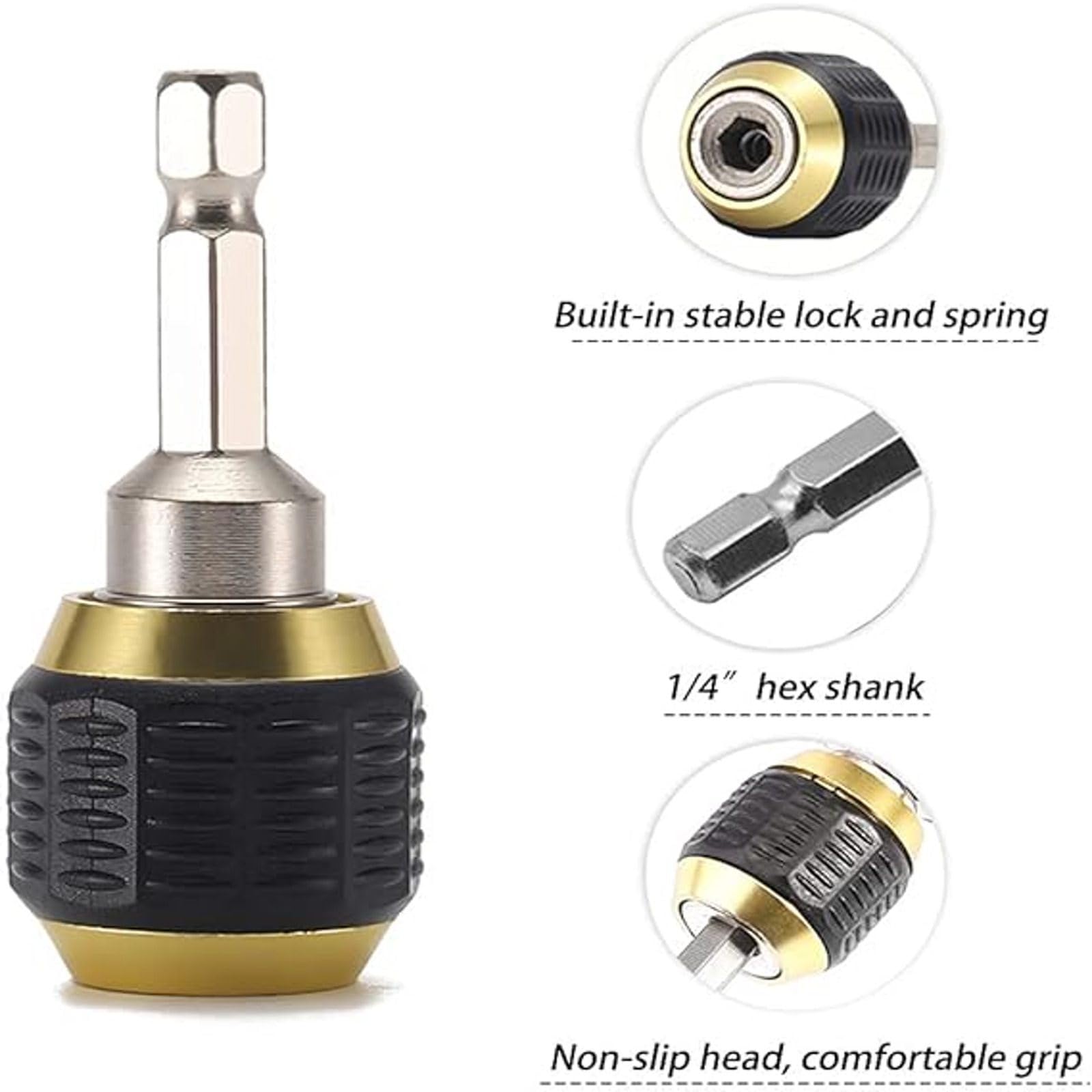 Bobbird Quick Connect Drill Chuck Tool - Efficient and Convenient Bit Holder Extension for Power Drills
