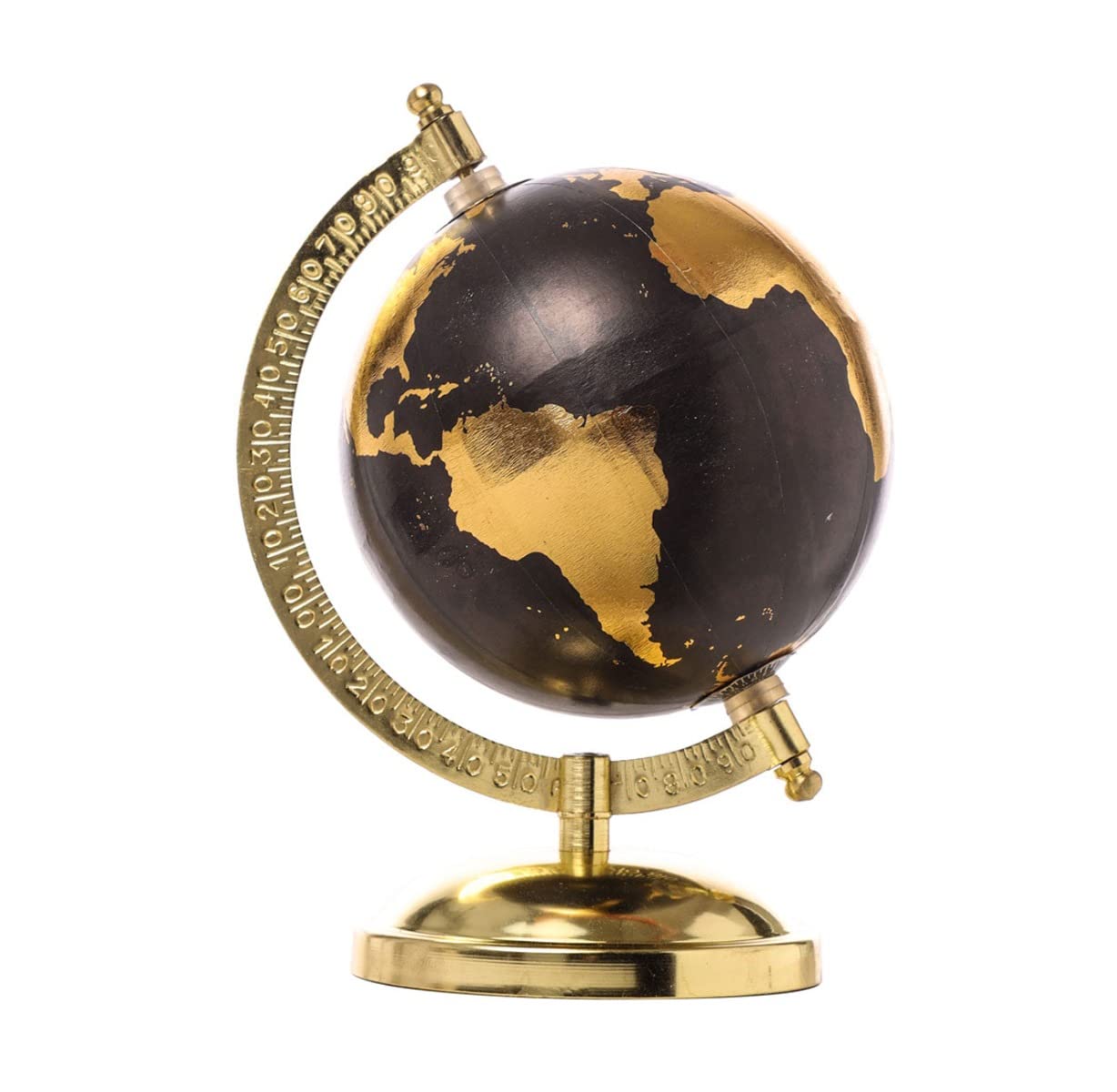 PERAGA GARDENGold/Black Globe with Base D.20 H.20.5 cm Interior Design Home Office