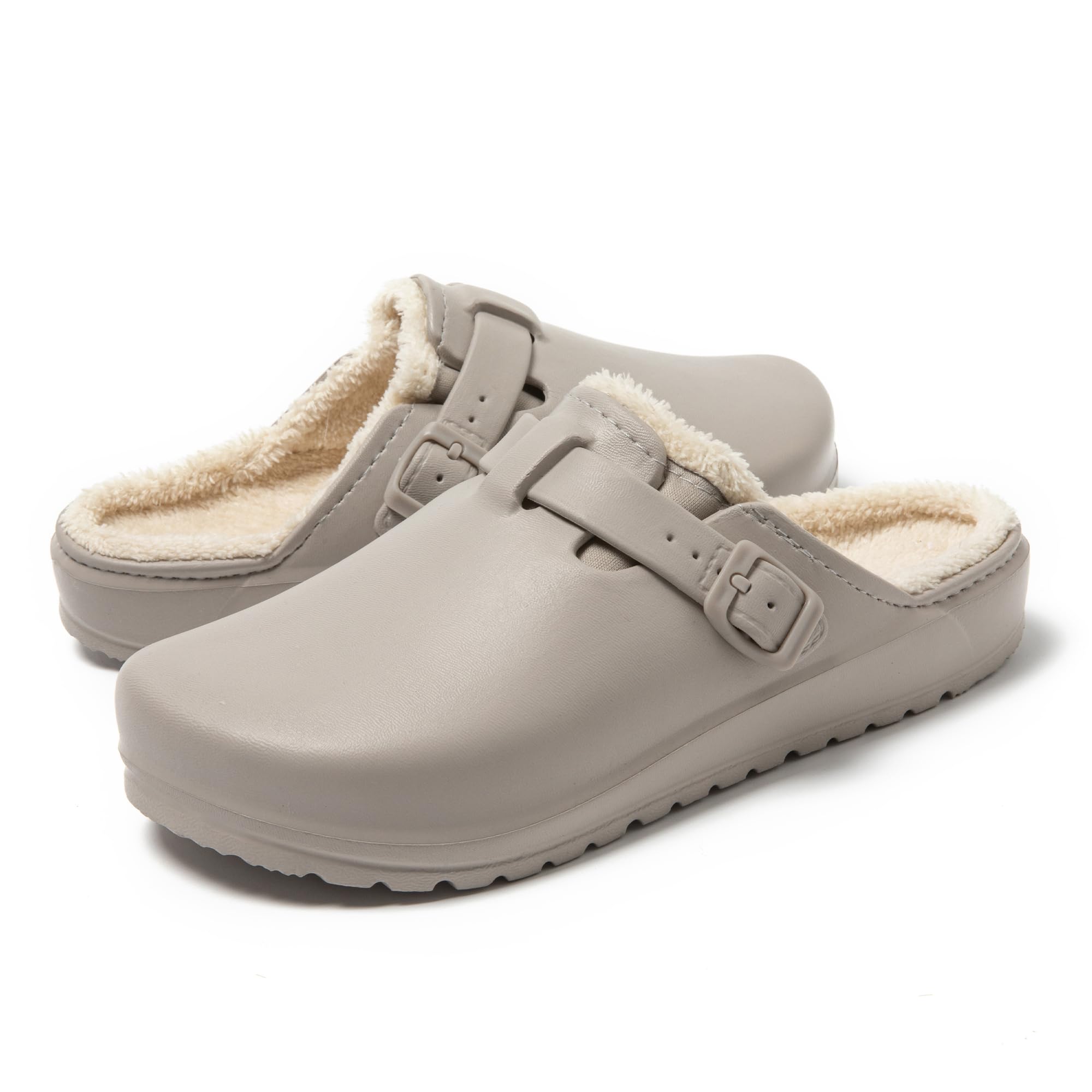 JOMIX Pantofole Uomo Invernali Chiusi Ciabatte Donna Pelose Calde da Casa Comode