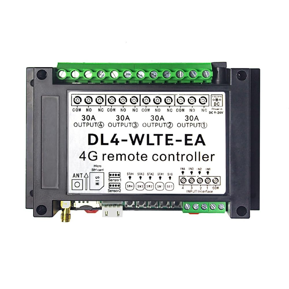 UDSKNV[KSL Wireless Intelligent 4G LTE Controller 4 Channel SMS GSM APP Remote Control DL4-WLTE- Temperature Monitor