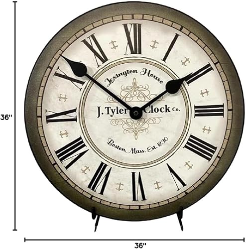 Miniatura 8 de Reloj de pared verde Vermont  Mecanismo de cuarzo ultra silencioso  Hecho a mano en Estados Unidos hermoso color nítido duradero  Viene en 8 tamaños