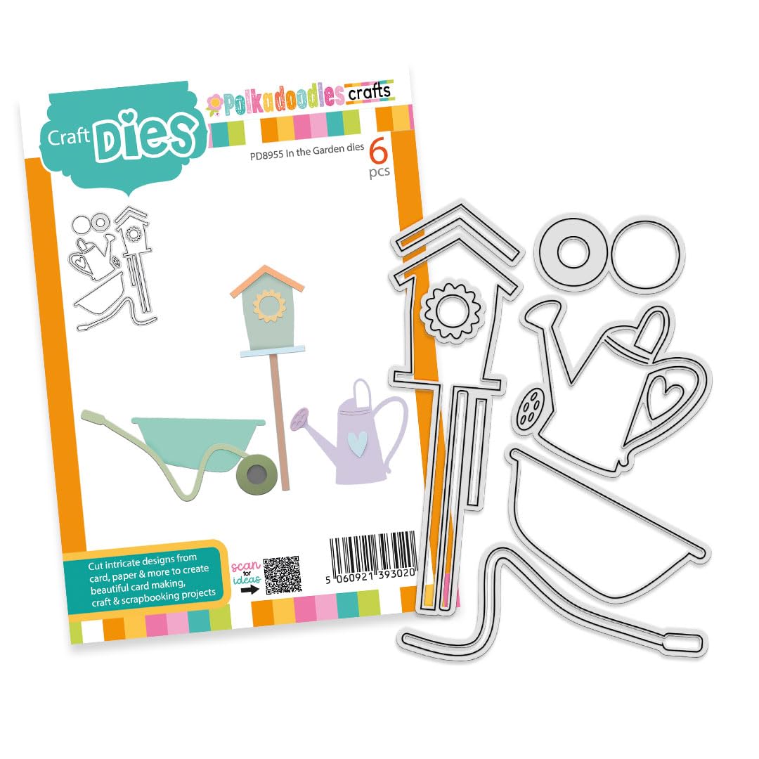 Polkadoodles Pd8955 In The Garden Dies For Card Making, Craft Supplies, Scrapbooking, Mixed Media,