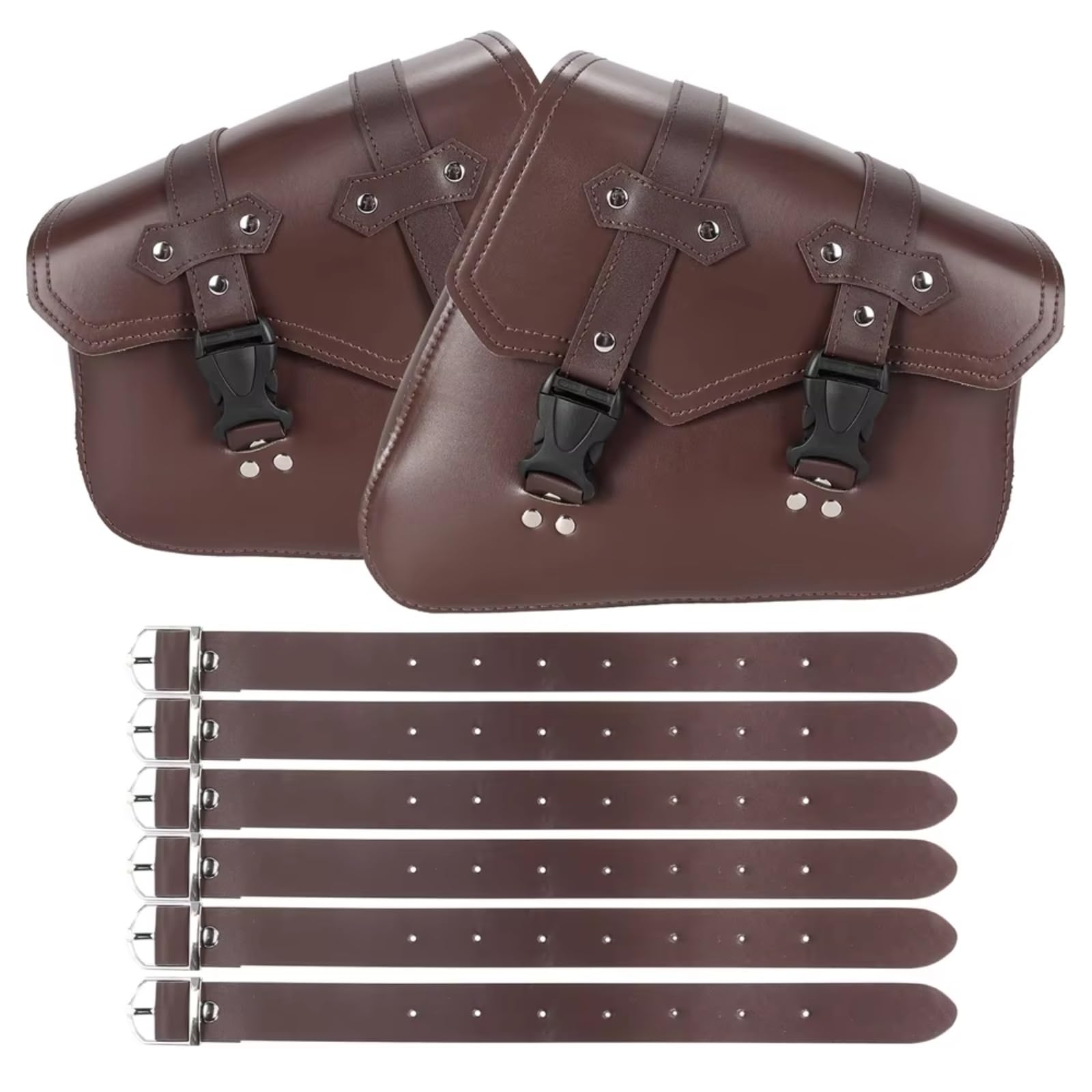 Borse Da Sella Universali Moto Borsa Attrezzi In PU Con Portabottiglie Bagagli Parti Stoccaggio Impermeabili Accessori Ricambio Sacche Moto
