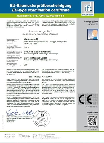 FFP2-Maske Atemious X5 aus Deutschland mit Komfort-Vlies