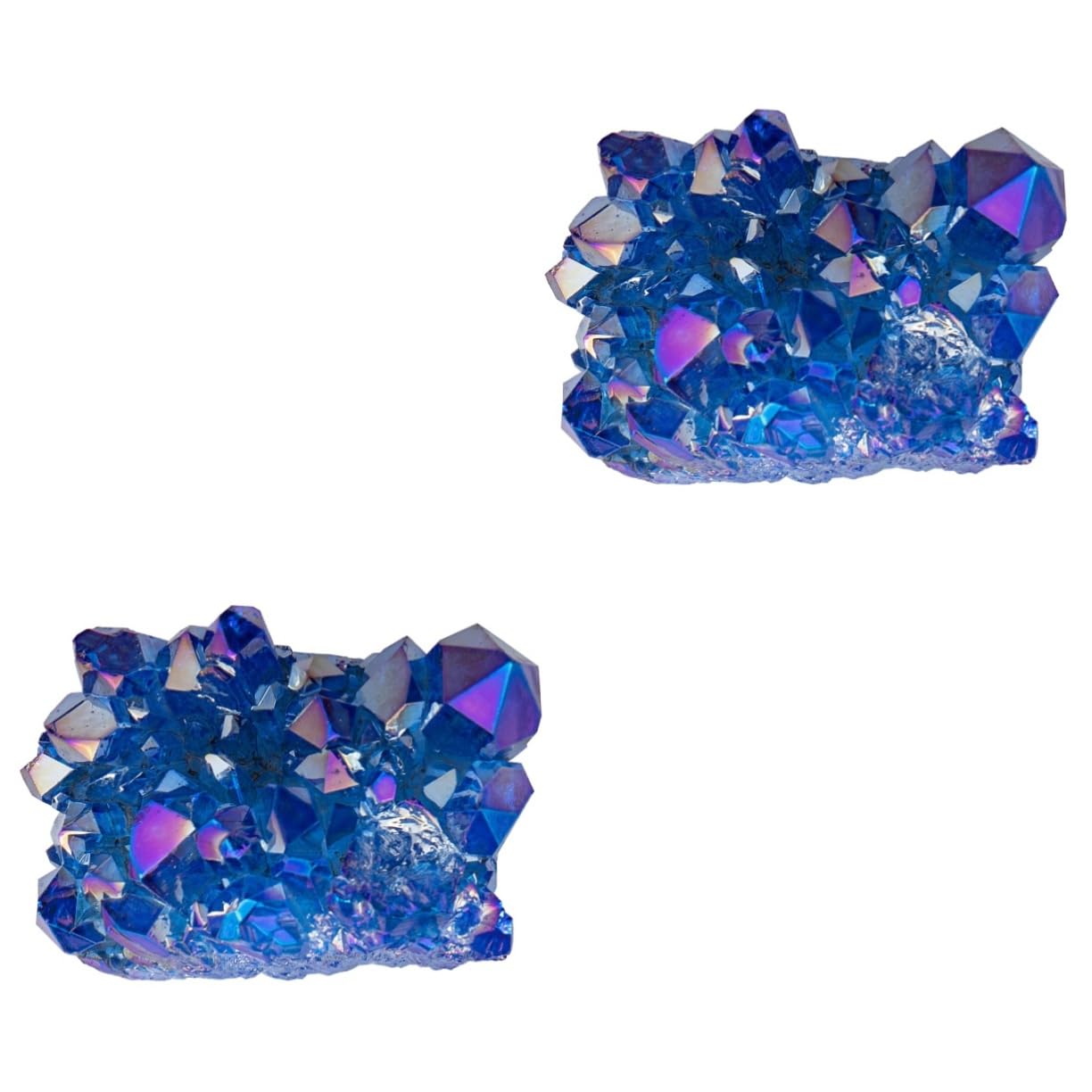 Cristal naturel cluster bleue ornement artisanal haut de gamme