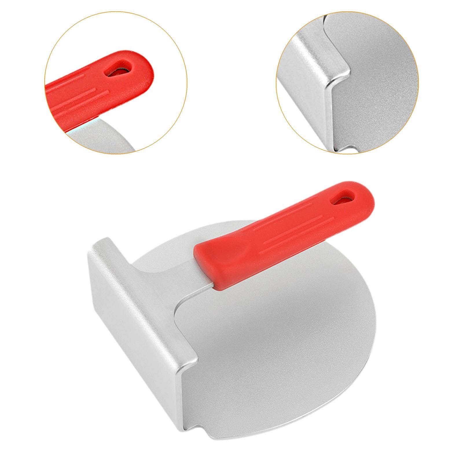 Burgerpresse aus Edelstahl, 15,2 cm, runde Fleischpresse für gewerbliche und private Grillen, BBQ-Steaks, Hamburger