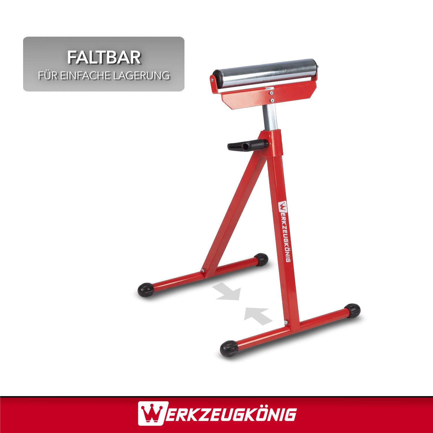 Rollenbock höhenverstellbar Rollbock für präzise Werkstückführung - klappbarer Rollenständer 70-111 cm - 2er Set