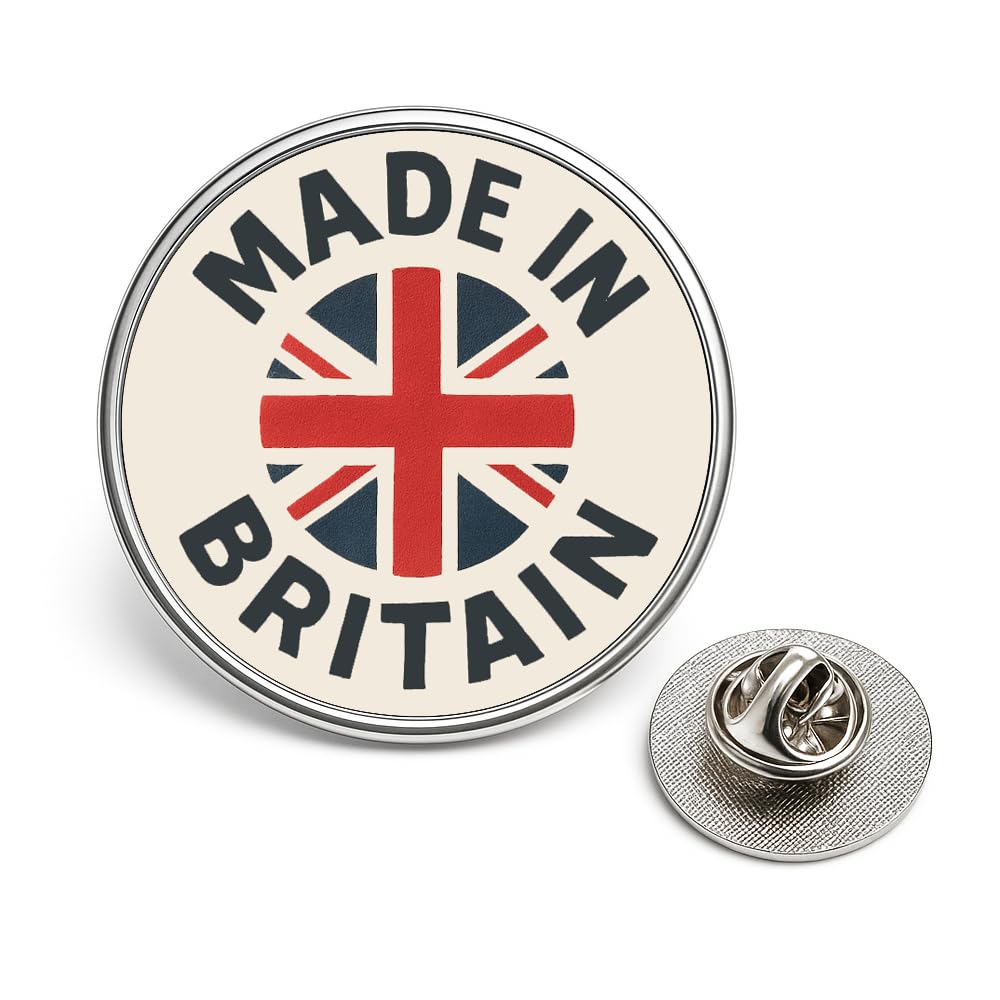 Union Jack Lapel Pin Badge British Flag Brooch UK Souvenir Patriotic Pin for Royal Events Remembrance, Veterans National Celebrations Great Britain Collectable Gift (20mm) (Made in Britain)