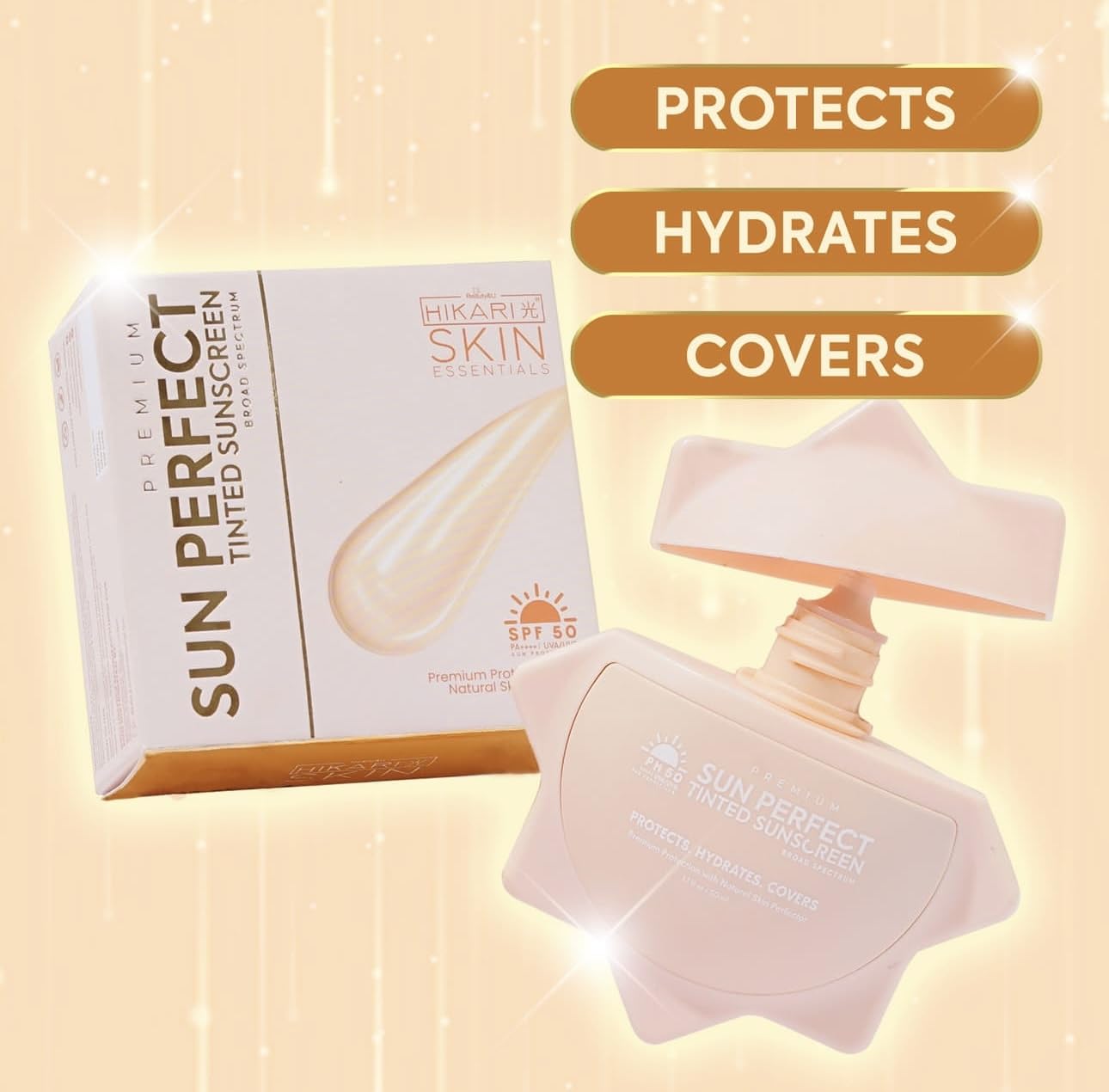 Amazon.co.jp: Hikari Premium Sun Perfect Tinted Sunscreen Spf 50