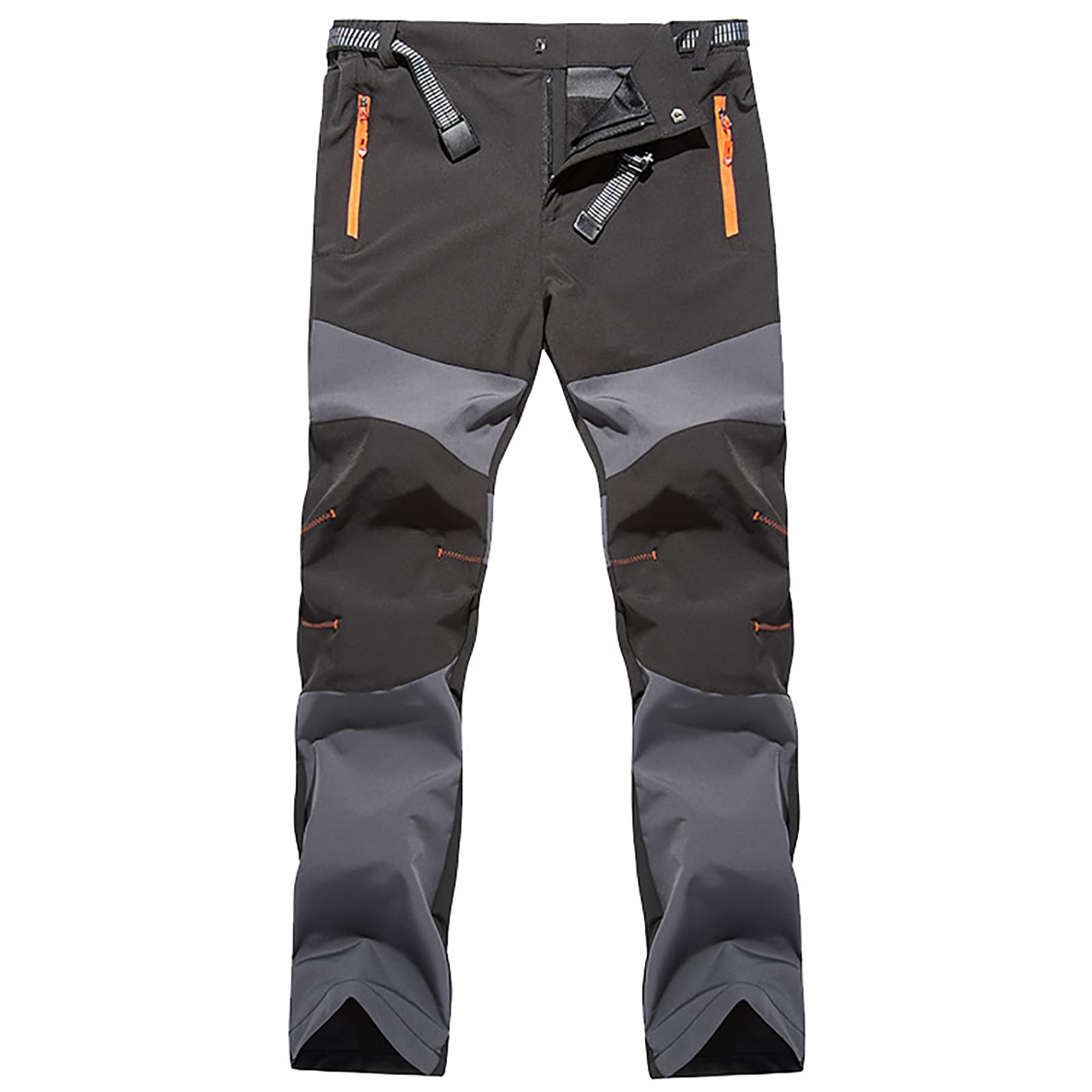 Pantalones de Senderismo para Hombres Pantalón de Montaña Transpirables para Trekking Escalada Verano(Size:S,Color:Gris)