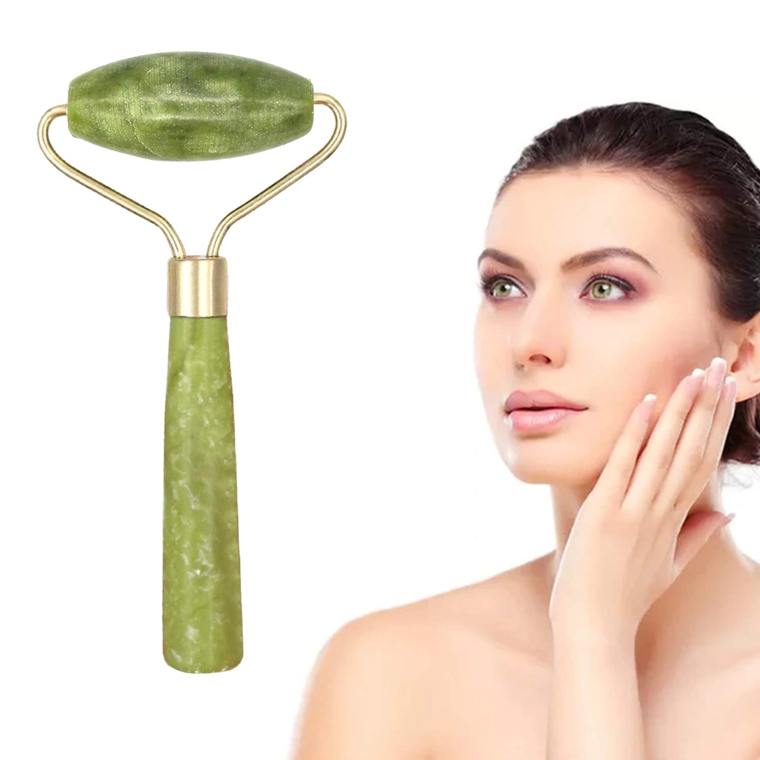 ORILEY OR-JR-1 Natural Real Jade Face Massager Roller Facial Skin Massager Stone Face Neck For Toning, Firming, Serum Application and Massage (B08NXLVZFC) Amazon Price History, Amazon Price Tracker