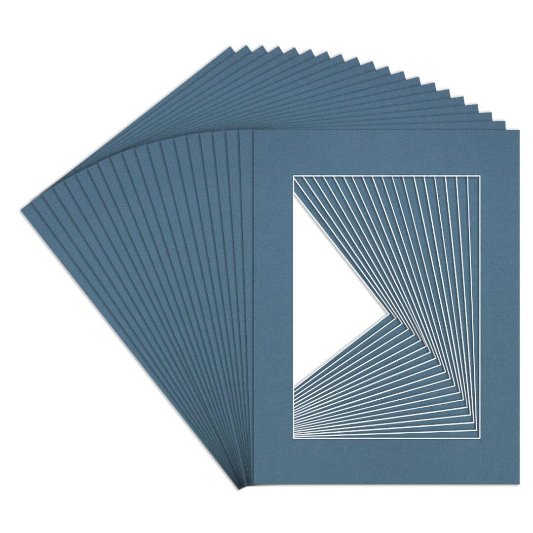Procut Global 16x12" Pompadour Picture Mounts to Fit A4 Aperture - Precision Cut Cardboard Photo Mount - Ideal for Frames, Prints, Artwork & Certificates - Sizes & Colours Available - 20 Pack