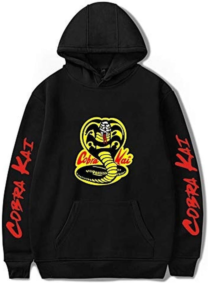 YicoolCobra Kai Hoodies Karate Kid Men Women Sweatshirts Hooded Casual Popular Pattern Pocket Pullover