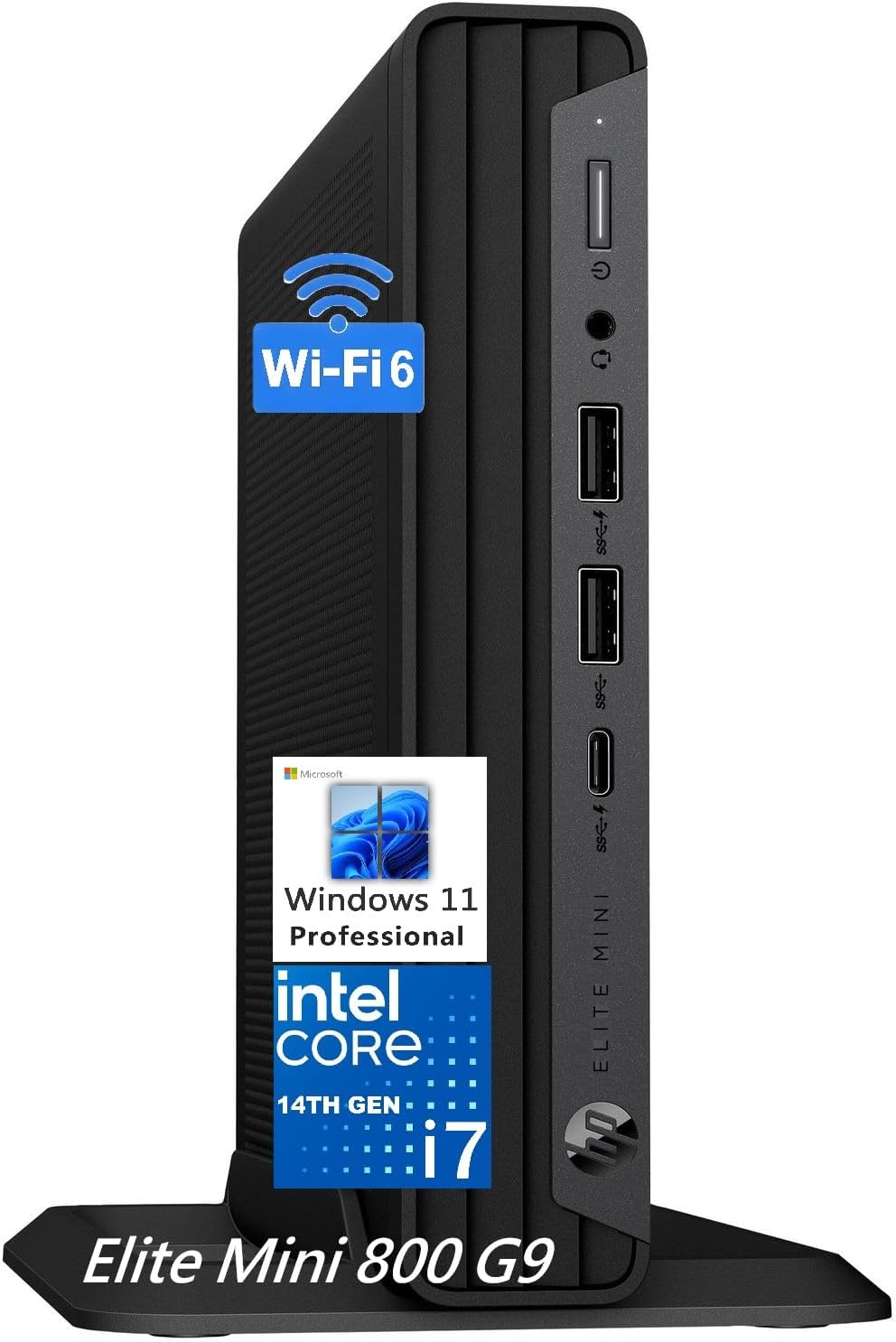 HP Elite Mini 800 G9 Business Desktop Computer PC | Intel i7-14700 20-Core up to 5.4GHz | 64GB DDR5 | 2TB SSD | Windows 11 Pro | WiFi 6 | Compact Office Computer | Keyboard & Mouse Included