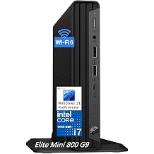 HP Elite Mini 800 G9 Business Desktop Computer PC | Intel i7-14700 20-Core up to 5.4GHz | 64GB DDR5 | 2TB SSD | Windows 11 Pro | WiFi 6 | Compact Office Computer | Keyboard & Mouse Included