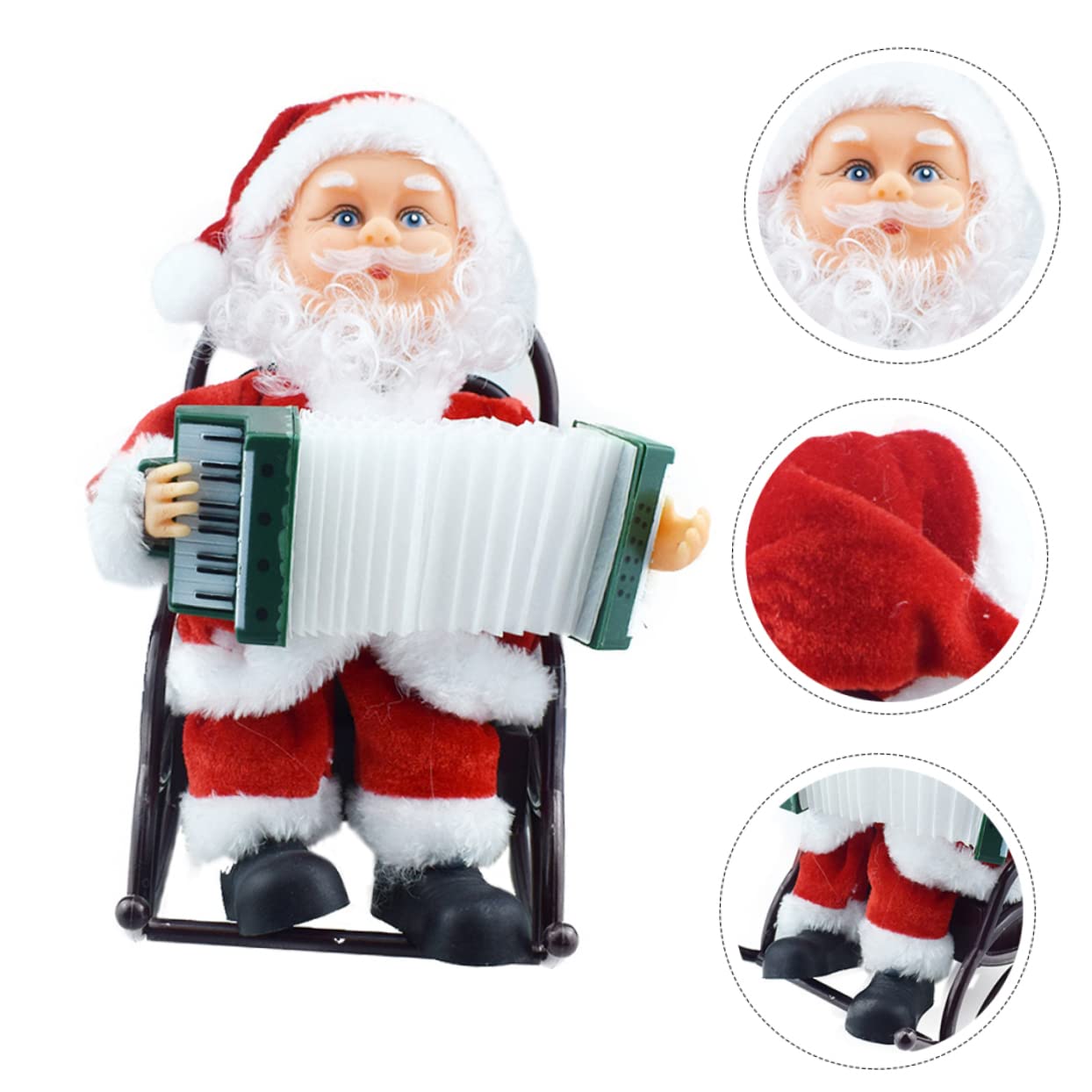 Cabilock 1 Pc Juguete De Papá Noel Juguetes Electricos Juguete Eléctrico De Santa Claus Felpa Juguete Musical De Navidad Regalos Decoraciones Organo Componente Electrónico Niño