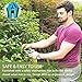 VIVOHOME Gardening Hand Pruner with Straight Stainless Steel Blades Non-stick Pruning Shear Bonsai Cutter Blue for Potting (Pack of 2)