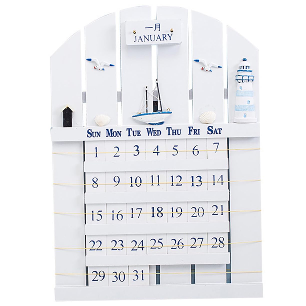 Calendario De Maderacalendario De Pared Calendario De Madera Decoración