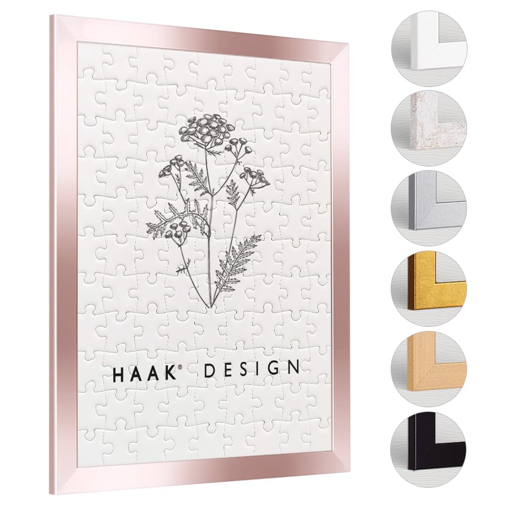 Haak Puzzlerahmen Lavanda Rosegold 46 X 61 cm (ca. 500 Teile) Bilderrahmen Rahmen für Puzzle