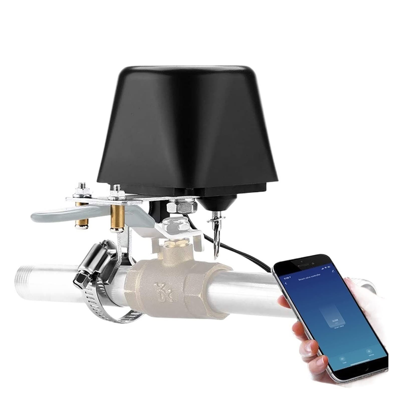 Válvula de agua inteligente apagada Válvula de agua WiFi inteligente Temporizador de apagado Controlador de rociadores Controlador de válvula de cierre de gas Control remoto WIFI Control remoto (Col