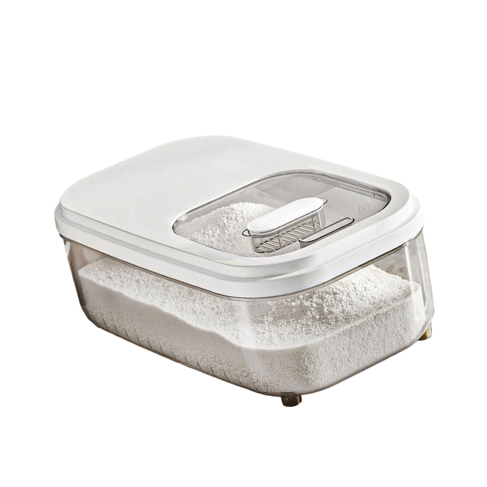 Oxxggkao Easy Cereal Container with Slide Lid for Rice and Ingredients Kitchen Grains Dispenser with Lid Oatmeal Storage Container