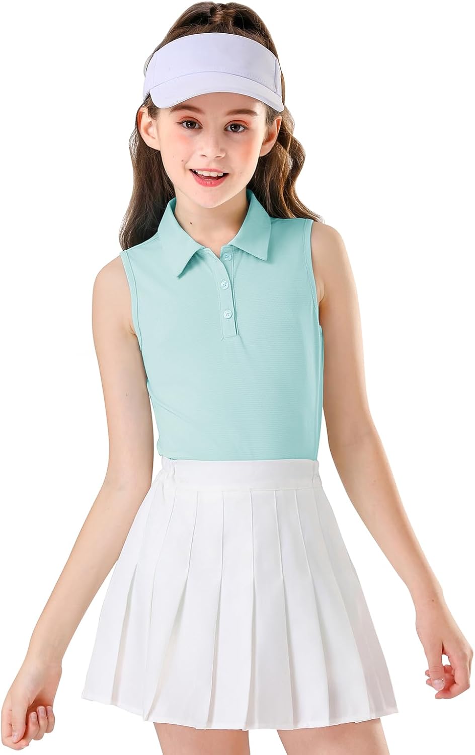 Soneven Girls’ Sleeveless Polo Shirts V Neck Golf Tennis T-Shirts Collared Tank Tops for 5-14 Years Soneven Girls’ Sleeveless Polo Shirts V Neck Golf Tennis T-Shirts Collared Tank Tops for 5-14 Years