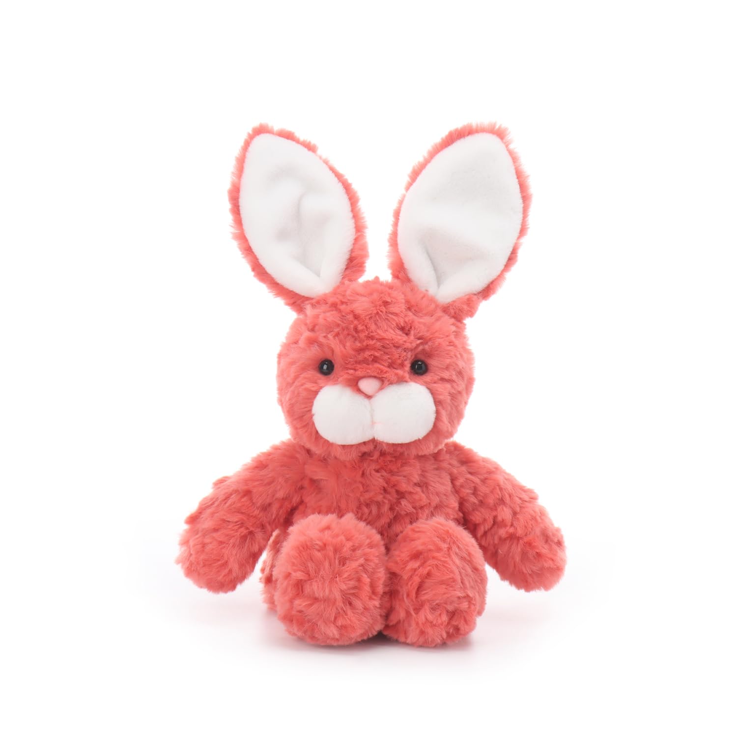Apricot Lamb Orange Pink Soft Bunny Rabbit Plushies Stuffed Animals for Baby Girl and Boy, Soft Cute Plush Toys for Kids, 7.9 Inches — image 1