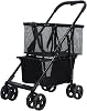 Personal Luxury Folding Shopping Carts with Wheels, Collapsible Utility Trolley Carts with Detachable Carry Bag, Portable Shopping Cart for Groceries, Laundry, Camping