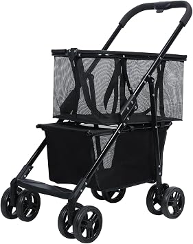 Personal Luxury Folding Shopping Carts with Wheels, Collapsible Utility Trolley Carts with Detachable Carry Bag, Portable Shopping Cart for Groceries, Laundry, Camping